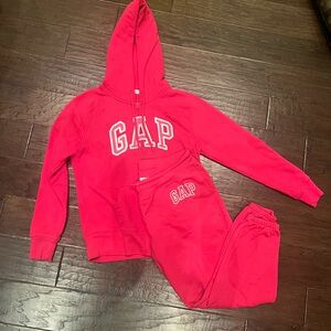 Gap Pink Hoodie and Crop Joggers